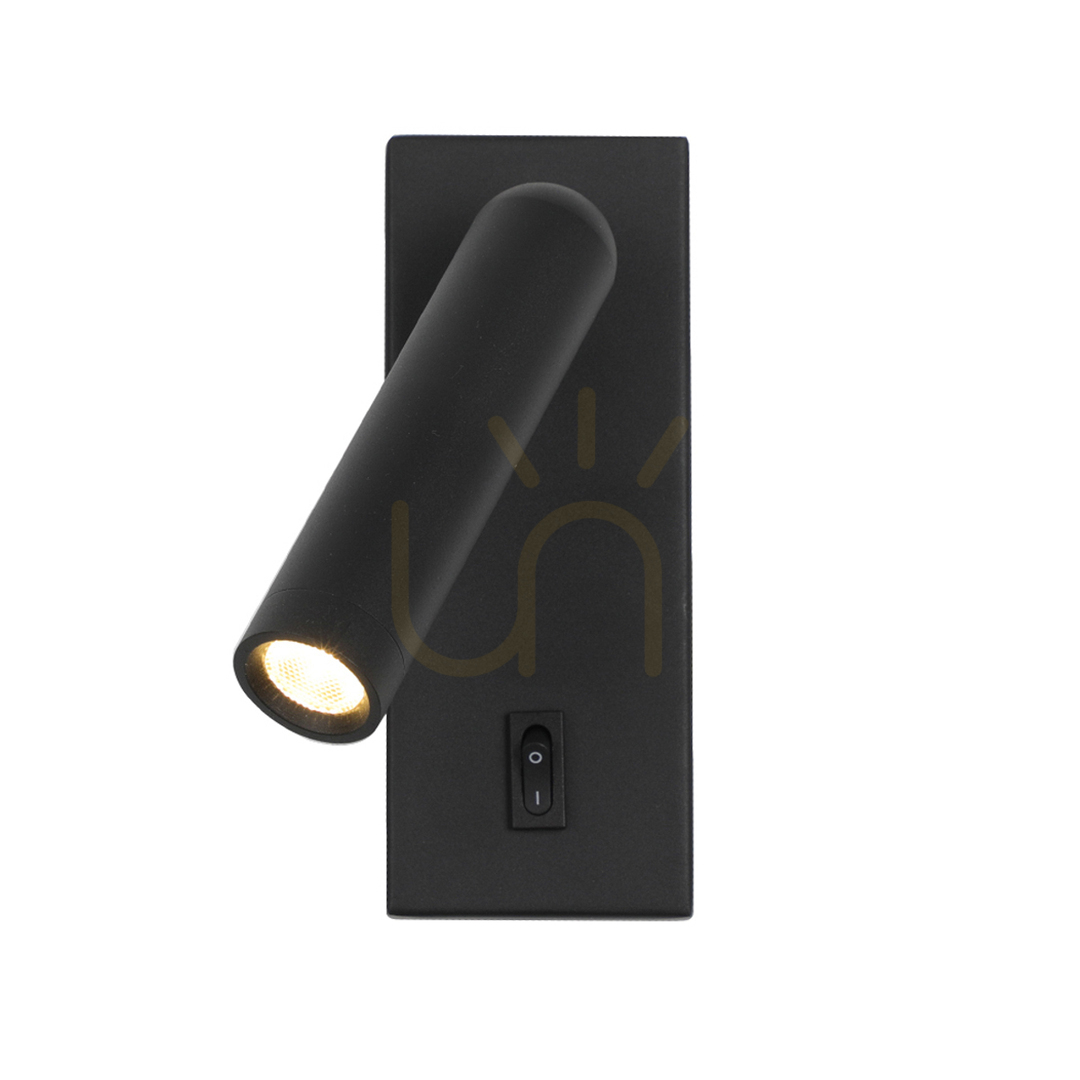 Italux LED Wall Lamp Black 3000K 2.5W IP20 WL-46376-1-BK