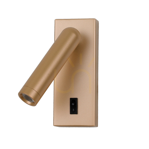 Skontrolujte Nástenné svietidlo Italux Nova LED zlaté 2,5W IP20 WL-46376-1-GD