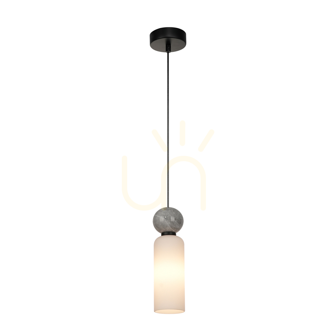 Függőlámpa Italux Santos G9 fekete üveg 8 cm PND-95331-1-BK