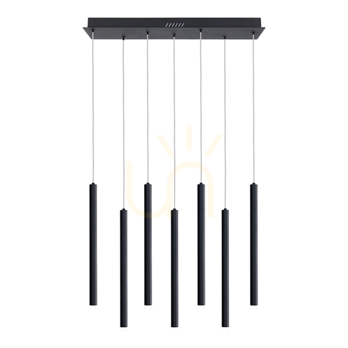 Skontrolujte Závesné LED svietidlo Italux Valdes čierne 7x LED PND-22302-7-BK
