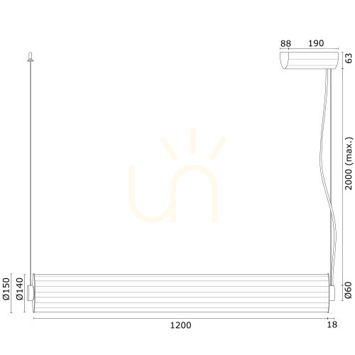 Skontrolujte Závesné svietidlo ARGON HAMPTON 8625 transparentné LED IP20