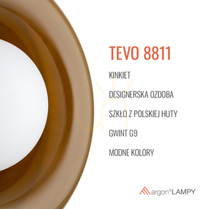 Nástenné svietidlo ARGON TEVO biele sklo G9 IP20 8811 small 5