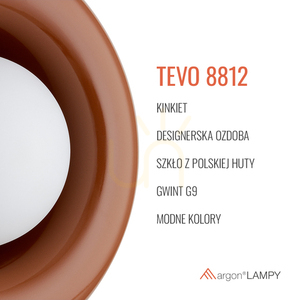 Nástenné svietidlo ARGON TEVO biele terakota G9 IP20 8812 small 5