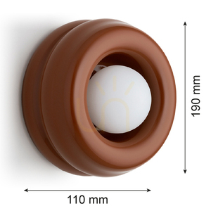 Nástenné svietidlo ARGON TEVO biele terakota G9 IP20 8812 small 6