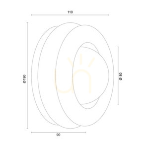 Nástenné svietidlo ARGON TEVO biele terakota G9 IP20 8812 small 7