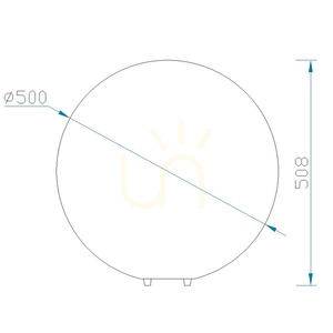Záhradná guľa Mantra AVORIAZ 1394 biela Ø50 cm E27 IP65 small 5