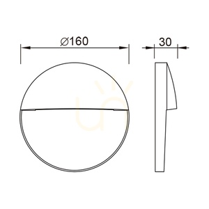 Vonkajšie LED nástenné svietidlo Mantra BAKER 7017 tmavosivé 16 cm 6 W 3000 K small 6