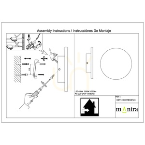 Biele nástenné a stropné LED svietidlo Mantra BORA BORA C0117, 27 cm, 16 W, 3000 K small 6