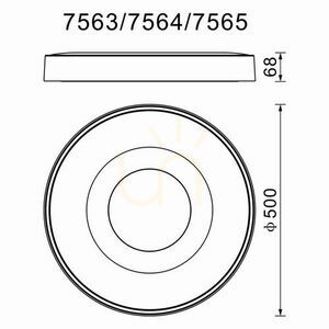 Stropné svietidlo Mantra COIN 7563 small 2