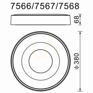 Stropné svietidlo Mantra COIN 7567 small 2