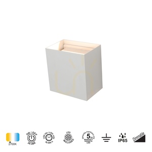 Vonkajšie nástenné svietidlo Mantra DAVOS XL 8610 biele LED 20 W 2700 K small 1