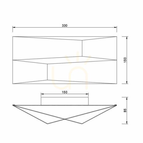Skontrolujte Biele LED nástenné svietidlo Mantra FUJI 8158 14 W 3000 K 1250 lm