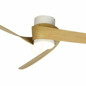 Stropný ventilátor so svetlom LED Mantra Groenland M bielo-drevený 122 cm 8710 small 1