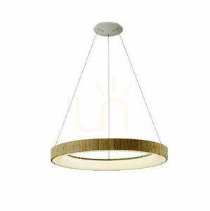 Závesné LED svietidlo ring Mantra NISEKO II 65 cm v dekore dreva s ovládačom 8575 small 0