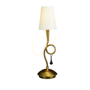 Zlatá stolná lampa Mantra Paola 3545 E14 small 0