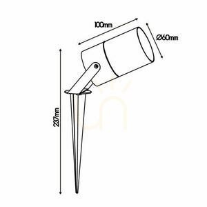Vonkajšia zemná lampa Mantra QUEBEC 8155 small 2