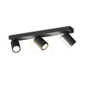 Čierne stropné bodové svietidlo Mantra SAL 6711 3×GU10 IP20 45,8 cm small 0