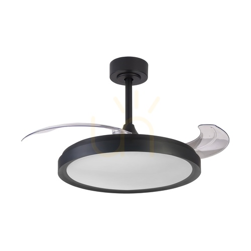 Skontrolujte Čierny stropný ventilátor s LED osvetlením Mantra SIBERIA 8759
