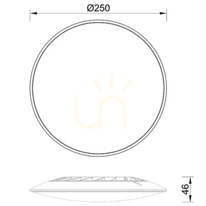 Stropné LED svietidlo Mantra SLIM 25 cm biele 16W 5000K 7970 small 5