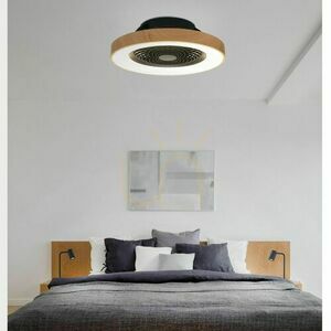 Stropný ventilátor s LED osvetlením Mantra TIBET 7127 drevo/čierna small 2