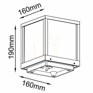 Vonkajšie stojanové svietidlo Mantra UTAH 8929 biele E27 IP65 19 cm small 2