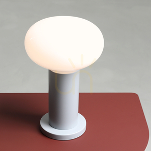 Stolová lampa Aldex Flo Grey S sivá, oceľ a sklo, 29 cm, E14 7000B22_S small 2