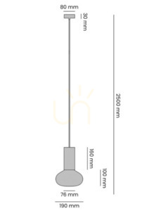 Závesné svietidlo Aldex Flo Mokka opálové sklo 19 cm 7000G28_S small 1