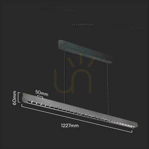 V-TAC LED lineárne svietidlo SAMSUNG CHIP LIFUD Driver 36W 60st CCT Pendant 120cm MAT Gray VT-7-36 2880lm small 4