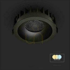 V-TAC LED svietidlo 12W BRIDGELUX CHIP CCT svietidlo Black Raster Anti-glare Honeycomb VT-17012 1180lm small 7