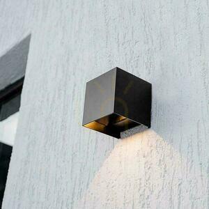 V-TAC 9W LED COB Solárne nástenné svietidlo Black Cube 15x15cm IP65 Senzor pohybu VT-409CCT 3000K-4000K-5000K 800lm. small 9
