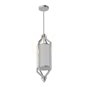 Závesné svietidlo Zundo Open Design Highlights saténový nikel biela 200 mm E27 small 2