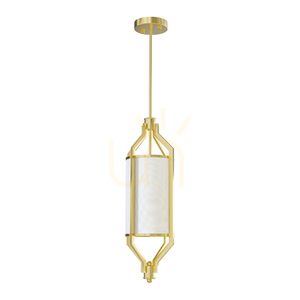 Závesné svietidlo Zundo biele krémové saténová zlatá E27 200 mm Open Design Highlights small 1