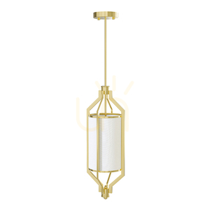 Závesné svietidlo Zundo biele krémové saténová zlatá E27 200 mm Open Design Highlights small 0