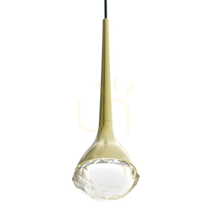 Závesná lampa Open Design Highlights Crima LED 3000K krištáľ 6W zlatá priehľadná small 2