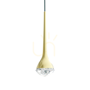 Závesná lampa Open Design Highlights Crima LED 3000K krištáľ 6W zlatá priehľadná small 0