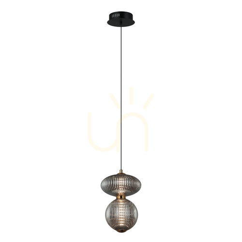 Skontrolujte Závesné LED svietidlo Italux Nico čierne dymové sklo 2x7W PND-8545-2B-AB-SG