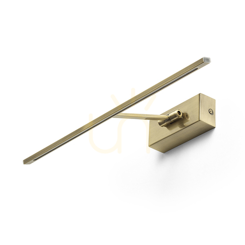 Skontrolujte Nástenné svietidlo Rendl R14528 Fresco Led Wall Lamp, Over Image Old Brass
