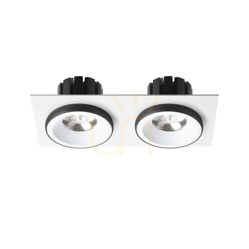Skontrolujte Rendl R14584 Sharm Led zapustené svietidlo, biela/čierna sada
