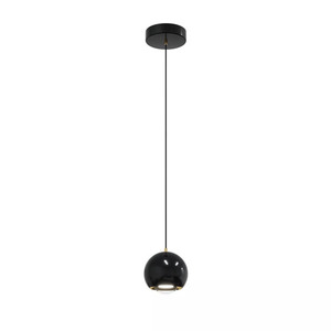 AURENIA 5W LED závesná lampa čierna 3000K