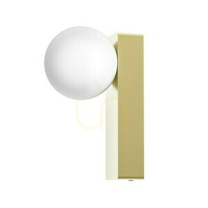 Nástenné svietidlo Boletta Open Design Highlights IP44 biely opál saténové zlato G9 small 2