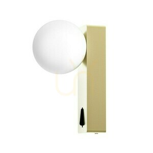 Nástenné svietidlo Boletta Open Design Highlights biely opál saténové zlato G9 small 1