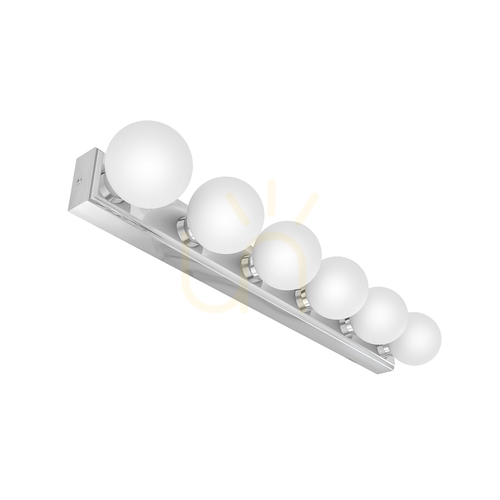 Skontrolujte Nástenné svietidlo Open Design Highlights Merino 6xG9 IP44 biely opál chróm 590 mm