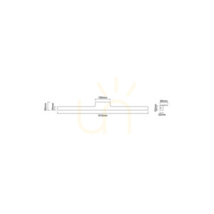 Nástenné svietidlo Open Design Highlights Luce LED IP44 biele 915 mm 3000K small 3