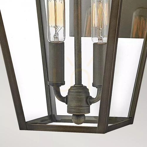 Skontrolujte Stredný nástenný lampáš Palma - 2 svetelné zdroje - leštený bronz Elstead
