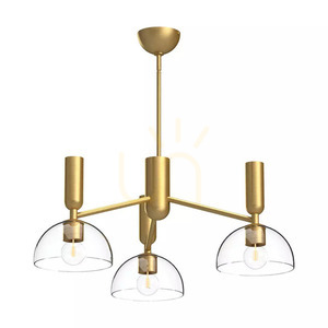Luster Jude - 3 svetelné zdroje - brúsené zlato Elstead small 0