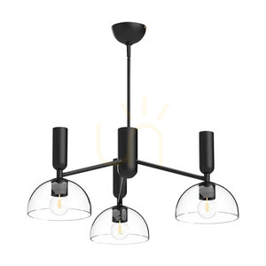 Luster Jude - 3 svetelné zdroje - matná čierna Elstead small 0