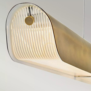 LED lampa Arco ostrovček - - Klasická mosadz Elstead small 2
