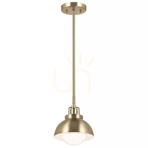 Nástenné svietidlo, Semi-Plafond, Niva Závesné svietidlo - 1 svetelný zdroj - Champagne Bronze Elstead small 2