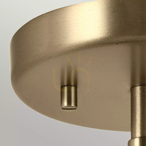Nástenné svietidlo, Semi-Plafond, Niva Závesné svietidlo - 1 svetelný zdroj - Champagne Bronze Elstead small 6