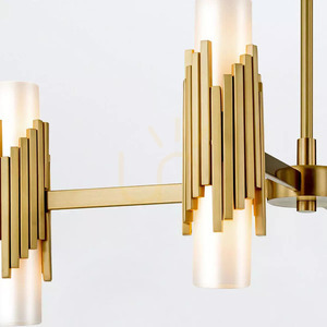 Luster Marvele - 8 svetelných zdrojov - Staršia mosadz Elstead small 4